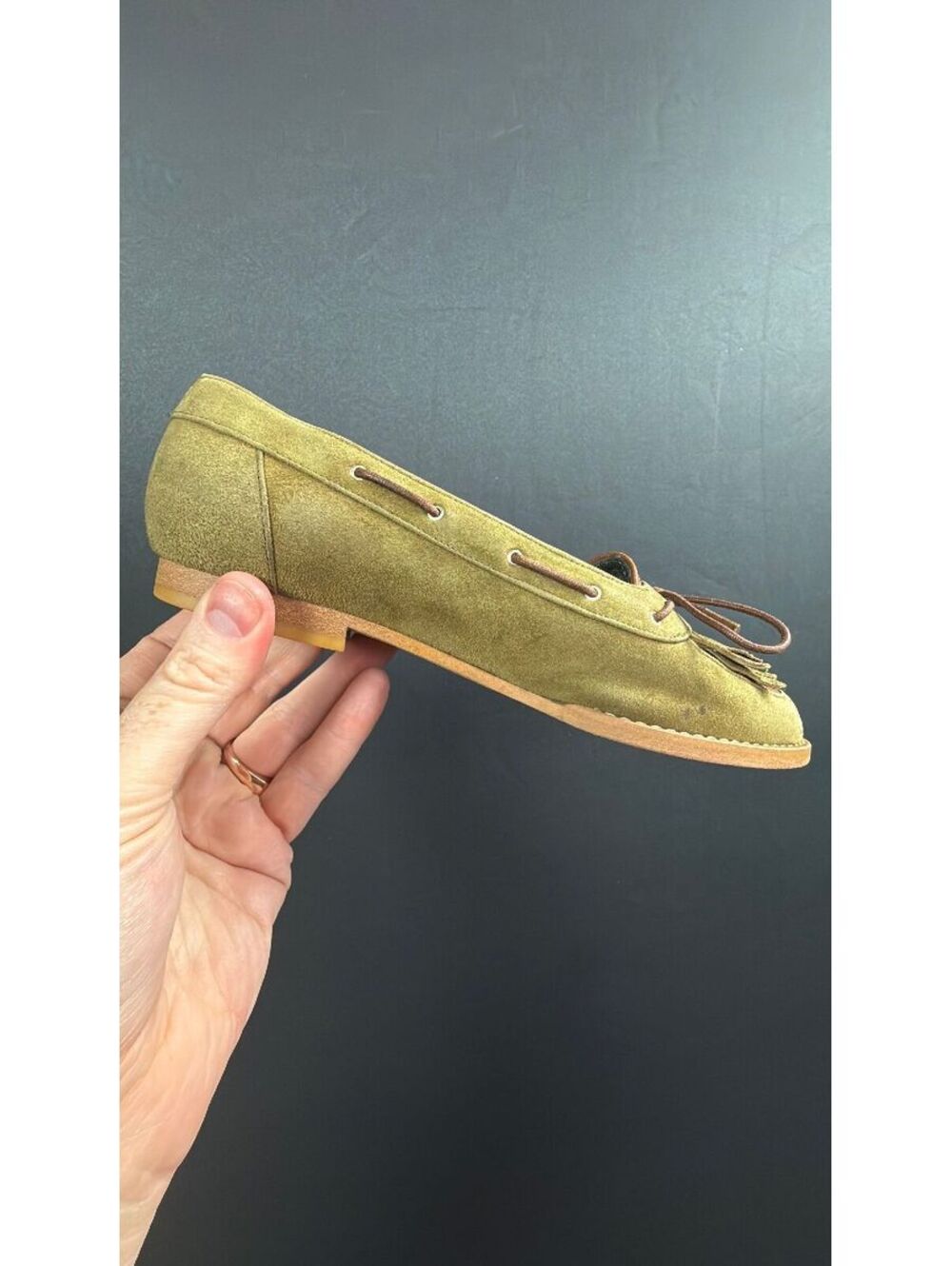 Christian Dior Sport Green Loafers Size 5.5 W - Picture 5 of 8